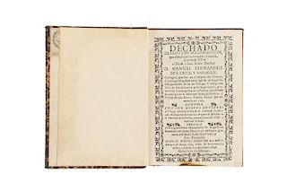 Torres, Francisco Miguel de. Dechado de Príncipes Ecclesiasticos. Puebla, 1714. Ex Libris de Joaquín García Icazbalceta.