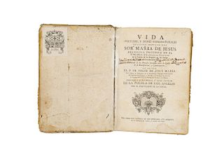 Jesús María, Félix de. Vida Virtudes, y Dones Sobrenaturales de la Ven. Sierva de Dios Sor María de Jesús. Roma, 1756.