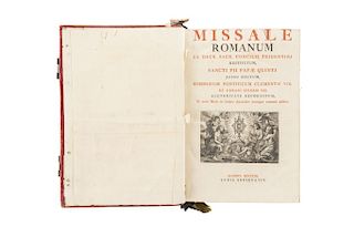 Missale Romanum.Ex Decreto Sacrosancti Concilii Tridentini Restitutum, Sancti Pii Papae Quinti. Matriti: Typis Societatis, 1803.