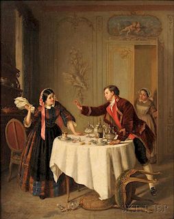 Paul Seignac (French, 1826-1904)      The First Argument