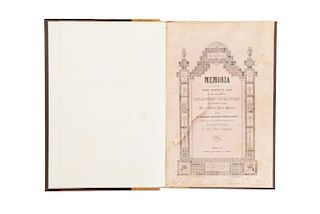 Lafragua, José María. Memoria de la Primera Secretaría de Estado y del Despacho de Relaciones Interiores y Esteriores... México, 1847.
