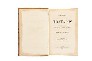 Wheaton, Henry. Colección de Tratados con las Naciones Extranjeras, Leyes, Decretos y Órdenes... México: Imprenta J. M: Lara, 1854.