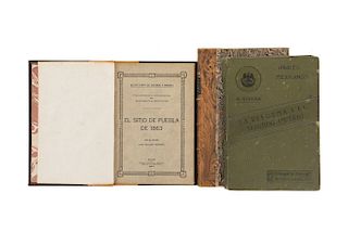 Rivera, Agustín/Álvarez, Melchor/Chávez Orozco. La Reforma y el 2° Imperio/ Historia Documentada/El Sitio de Puebla de 1863. Piezas: 3.