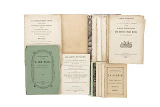 Colección de Sermones, Oraciones, Carta pastoral. Siglo, XIX. Piezas: 19.