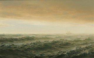 Henry Pember Smith (American, 1854-1907)      A Vessel on the Horizon