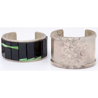 Michael Garcia, Na Na Ping (Yaqui, b.1952) Sterling Silver Cuff Bracelets, From the Collection of Robert B. Riley, Urbana, IL