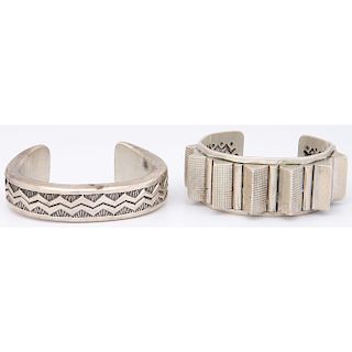 Heavy Sterling Silver Cuff Bracelets, From the Collection of Robert B. Riley, Urbana, IL