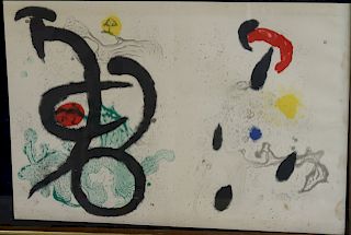MIRO. Lithograph Behind Glass As/is