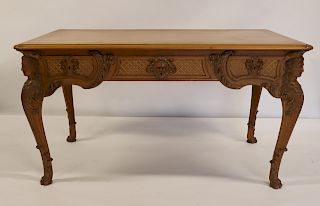 Antique And Highly Carved Bureau Plat.