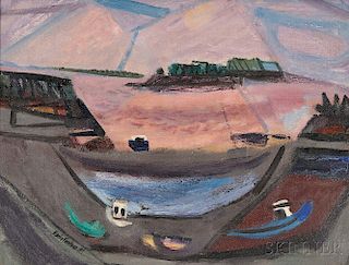 Maurice L. Freedman  (American, 1904-1985)      Stonington Cove