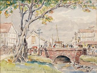 Reynolds Beal (American, 1866-1951)      A Demerara Canal
