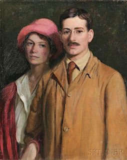 Lilla Cabot Perry (American, 1848-1933)      Portrait of Edith Perry Ballantine and Edward Ballantine
