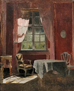 Peter Vilhelm Ilsted (Danish, 1861-1933)      Bedroom of Elisabeth de Calmette, Liselund Manor House