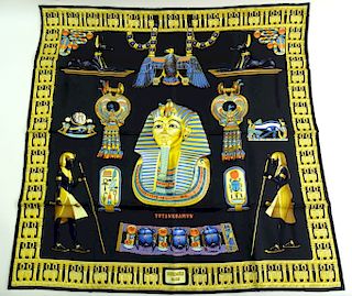 Hermes "Tutankhamun"; Silk Scarf by V.Rybaltchenko