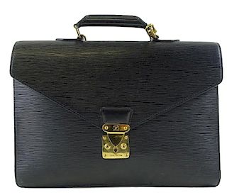Louis Vuitton Epi Serviette Briefcase (Black)