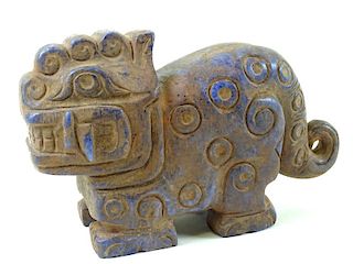An Important Pre Columbian Lapis / sodalite