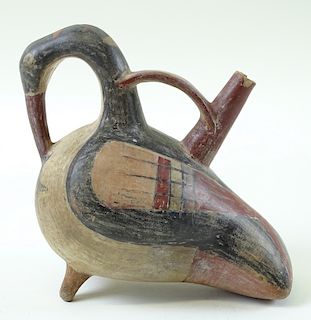 Pre Columbian Ceramic Bird Sculpture