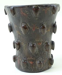 Pre Columbian Carved Thorn Vase