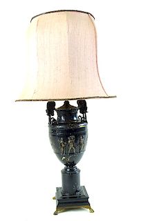 F barbedienne Style Bronze Lamp