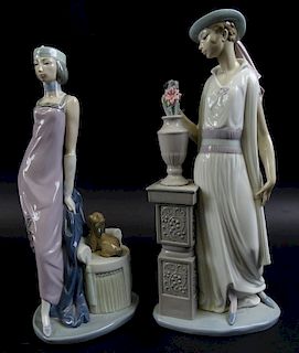 Collection of 2 Lladro Porcelain Women