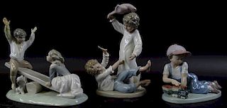 Collection of three of Lladro Porcelain Figures