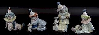 Collection of four Lladro porcelain Figures