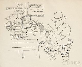 George Grosz (German/American, 1893-1959)      Quick Snack