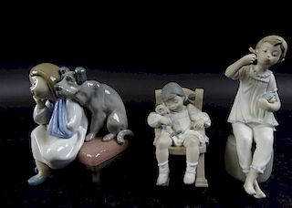 3 Lladro Porcelain Figures #1083/5448/5706