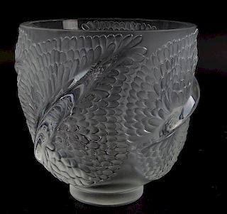 Lalique France Crystal Vase