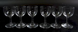 (5) Five Baccarat Crystal Shot Glasses