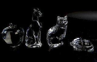 Assorted Baccarat & Crystal Animals