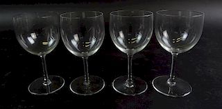 (4) Four Baccarat Crystal Glasses