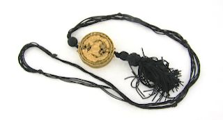 Vintage High Karat Chinese Yellow Gold Filigree Aromatherapy Necklace