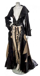 * A Black and Ivory Duster Ensemble, No size.