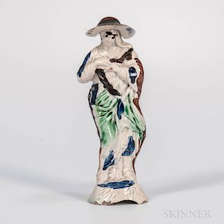 Staffordshire Pearlware Figure of a Woman