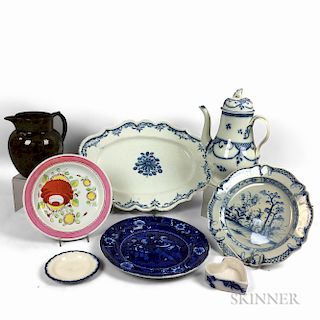 Eight Ceramic Tableware Items