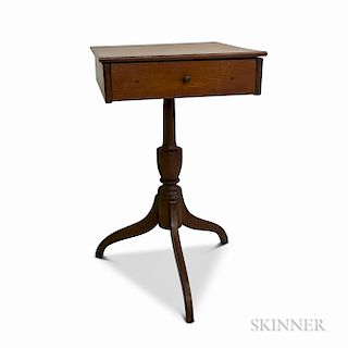 Federal Cherry One-drawer Candlestand