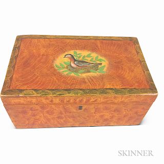Putty-painted Pine Document Box