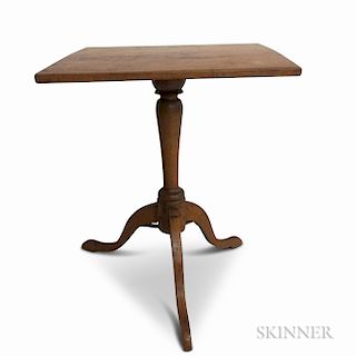 Country Maple Tilt-top Candlestand