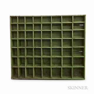 Green-painted Pine Shelf