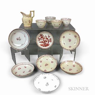 Twelve Staffordshire Ceramic Teaware Items