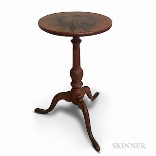 Queen Anne Red-stained Maple Candlestand