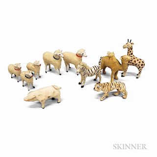 Ten Small Animal Figures
