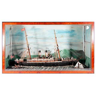 A 19th century nautical diorama.