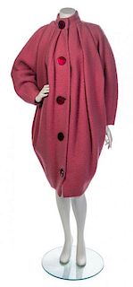 * A Lanvin Mauve Wool Coat, No size.