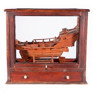 A 19th century Chinese Junk.