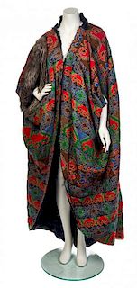 * A Lanvin Multicolor Silk Sleeveless Coat, No size.