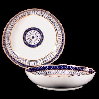Pair of Sevres porcelain serving bowls.