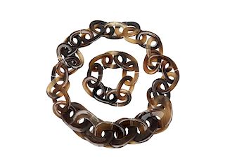 Hermès - Horn necklace and bracelet