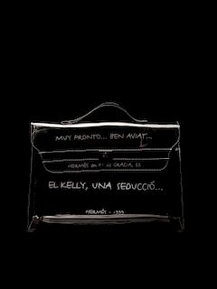 Hermès - Vinyl Kelly bag 40 cm